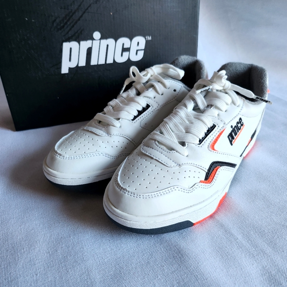 PRINCE | BNIB US 8 Tennis Shoes | white neon orange